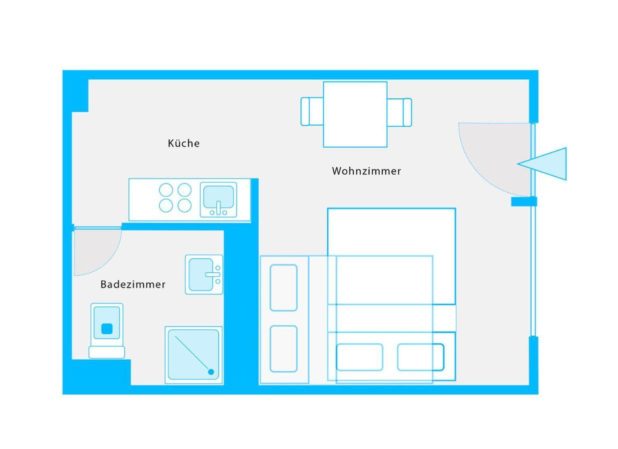 The Koburger Vh, Studio For Up To 4 With High Bed Berlin Exterior photo